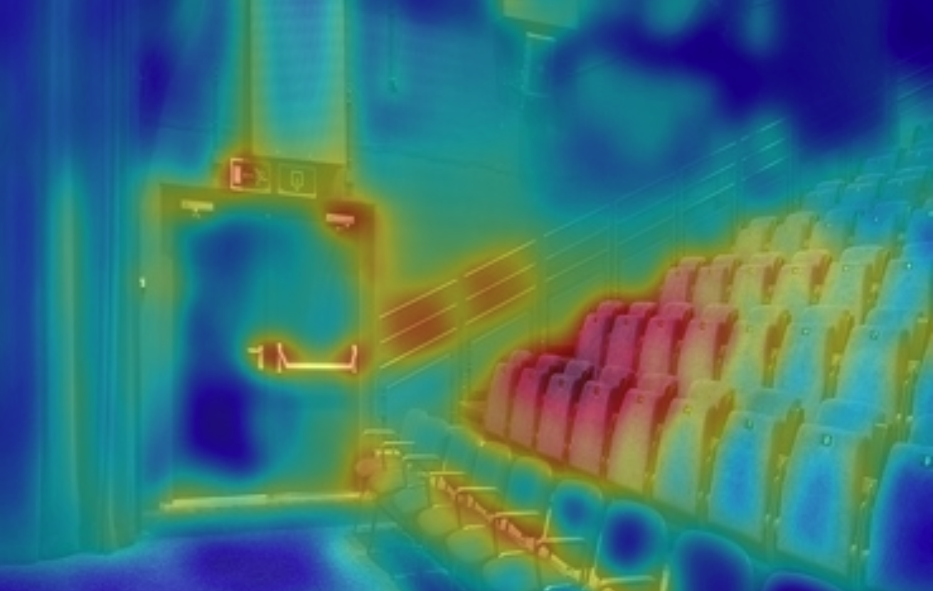 An AI-predicted attention heatmap